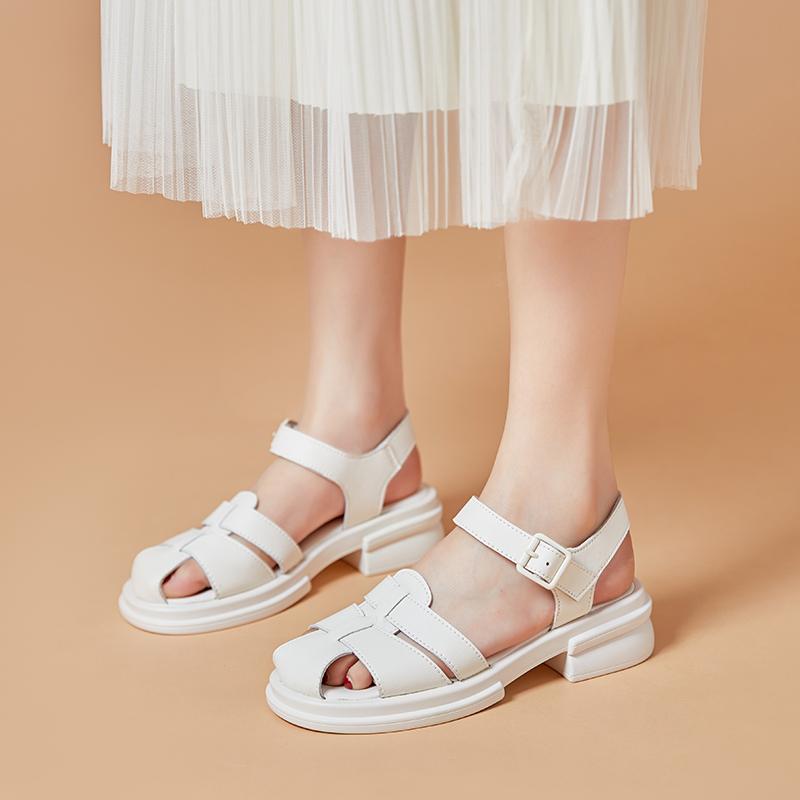 Модные черные сандалии-гладиаторы для женщин 2024 года — фото 6