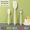 3-piece Spot Integrated Silicone Spatula Oil Brush 3-piece Set Baking Cream Spatula Single Cake Scraper Baking Tool