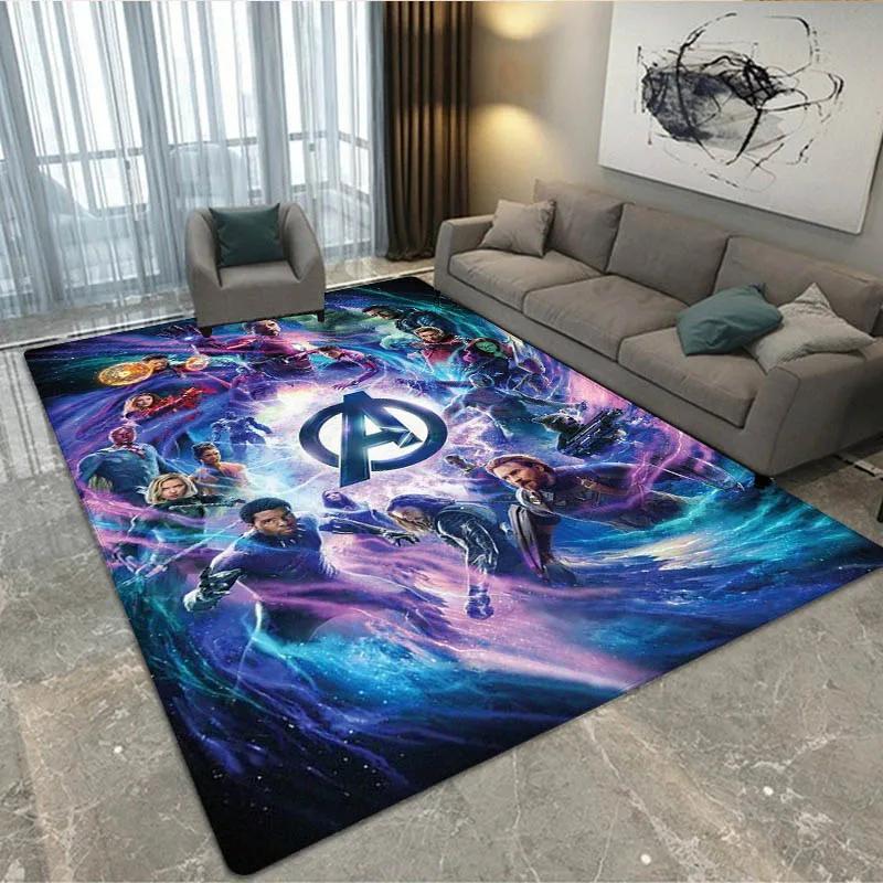 3D The Avengers Cartoon printed Carpet Living Room Bedroom Carpet Non-slip carpet home bedroom decor area rug Birthday Gift