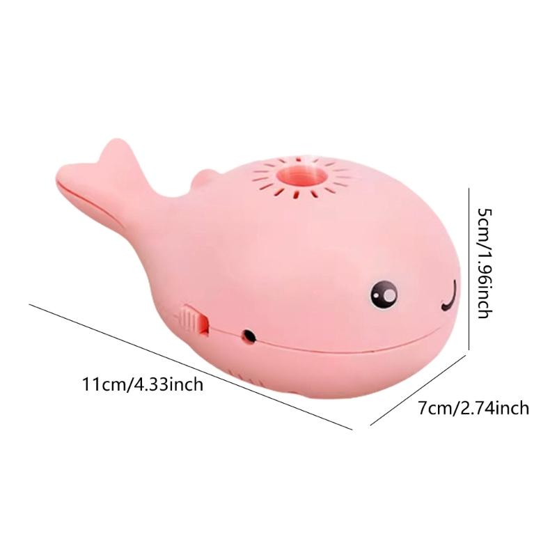 Electric Floating Ball Cats Toy In Whale Shape with USB Power and Fan, Soccer Ball
