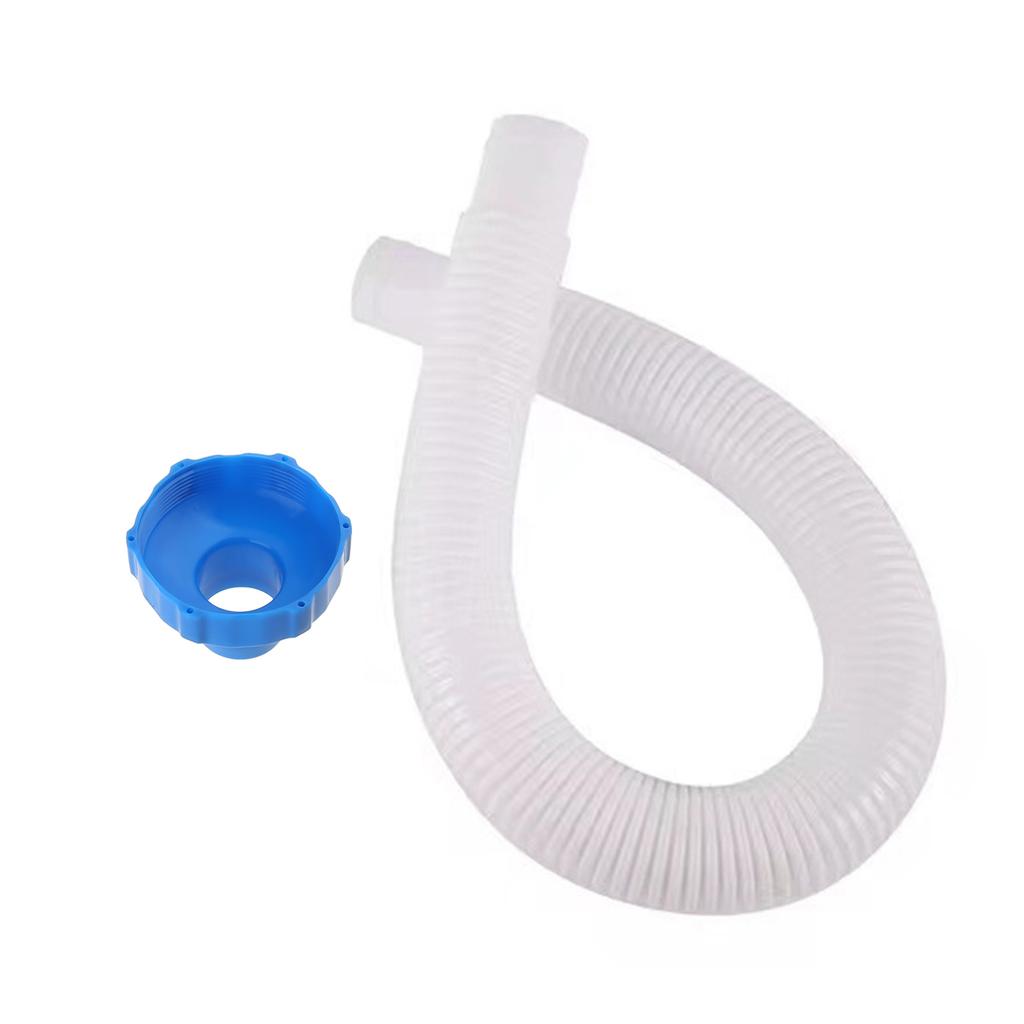 Skimmer Hose and Adapter Set for Above Ground Pool Skimmers White Hose Exact Replacement for 25016 Skimmer Hose Adapter