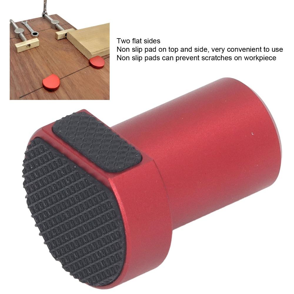 4pcs Red Bench Dogs Non Slip Pads Workbench Dog Woodworking Hole Accessories Woodworking
