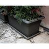 STEFANPLAST Bac à fleur/Jardinière rectangulaire MEDITERRANEO - 110L - 100x45x40H cm - Plastique - Anthracite