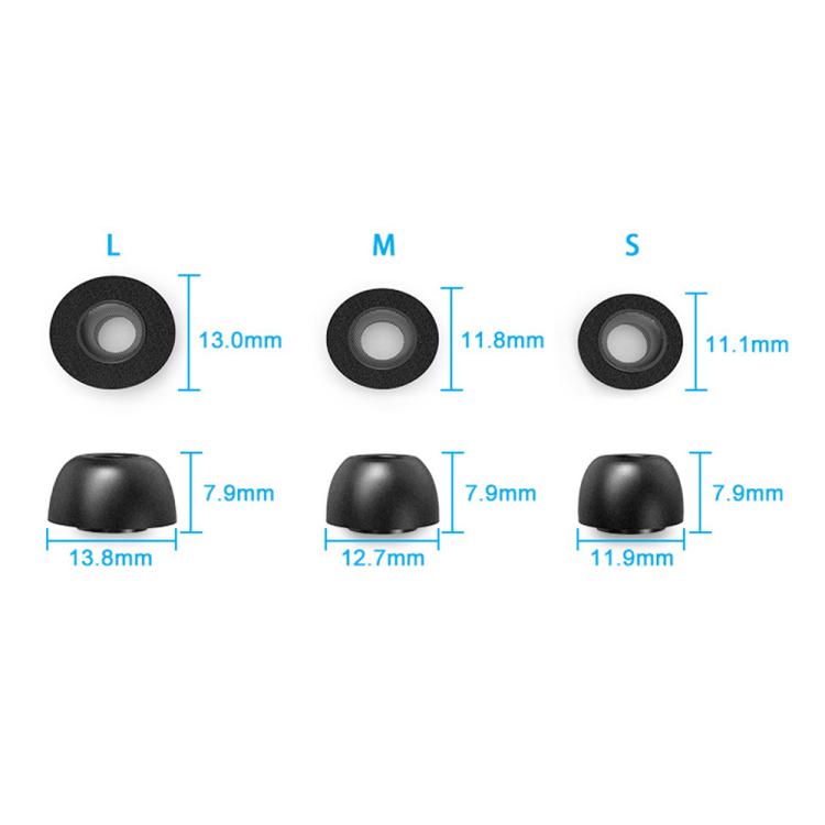 

XDcase 3 Pairs Replacement Memory Foam Ear Tips, S/M/L Size 3 Pairs S/M/L Size чёрный