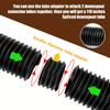 1pc Upgrade Downspout Extender,ABS+PE Folding Telescopic Rainwater Drainage Pipe Connector,Flexible Rain Drain