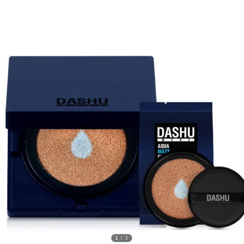 DASHU Men’s Aqua Matte BB Cushion Set (Main + Refill)
