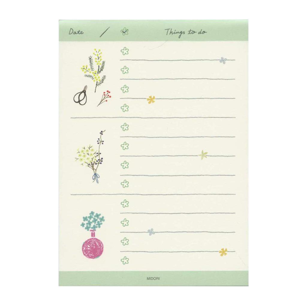 Liste Blume To-do [getrocknetes Muster] 91209-623