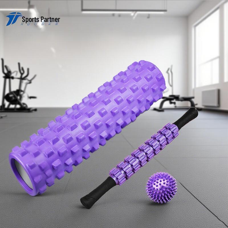 MOTION PARTNER Crescent Yoga Roller & Massage Set