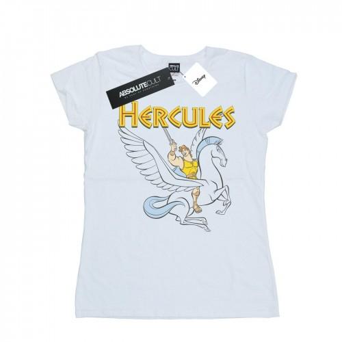 

Disney Womens/Ladies Hercules With Pegasus Cotton T-Shirt білий
