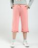 Girls Solid Regular Fit Capri