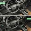 7x Green AC Radio 4WD Switch Ring Covers For Ford Bronco Sport + Accessories