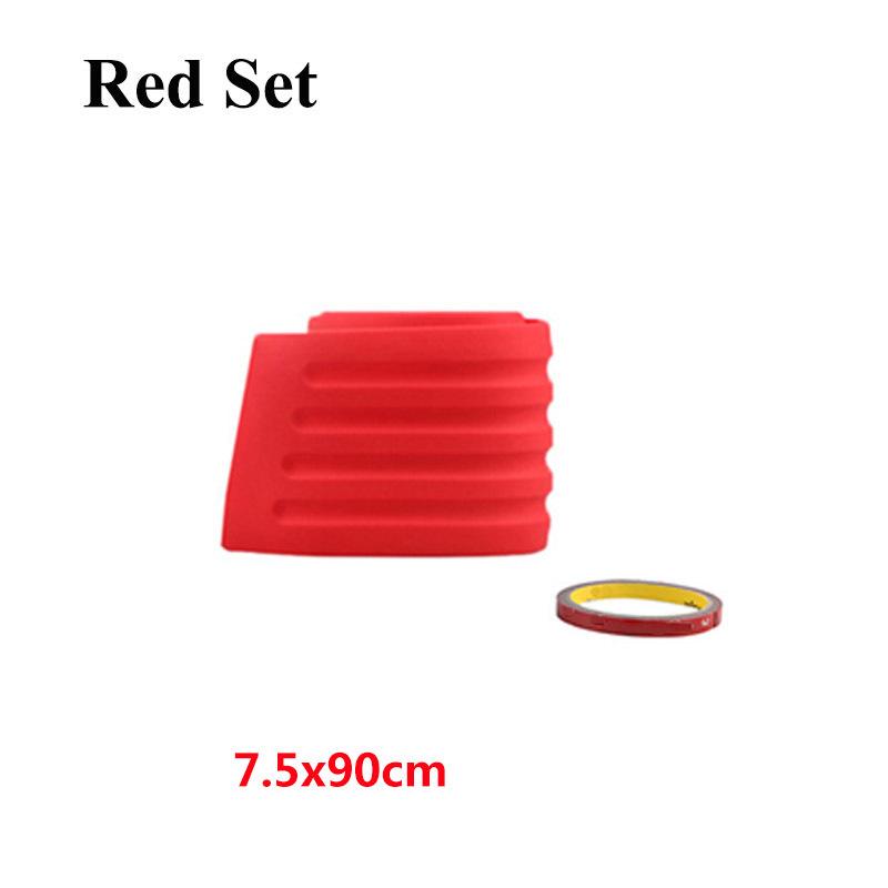 90/104cm Universal Car Rear Trunk Strip Door Sill Plate Protector Rear Bumper Guard Rubber Moulding Pad Anti-Scratch Car