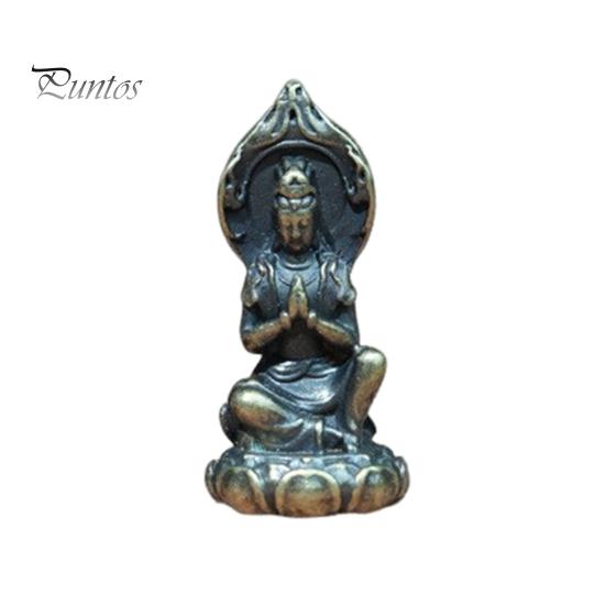 Mini Figure Statue Alloy Mini Figure Figurine Retro Micro Landscape Ornament for Potted Plants Tabletop Rockeries Bookshelf