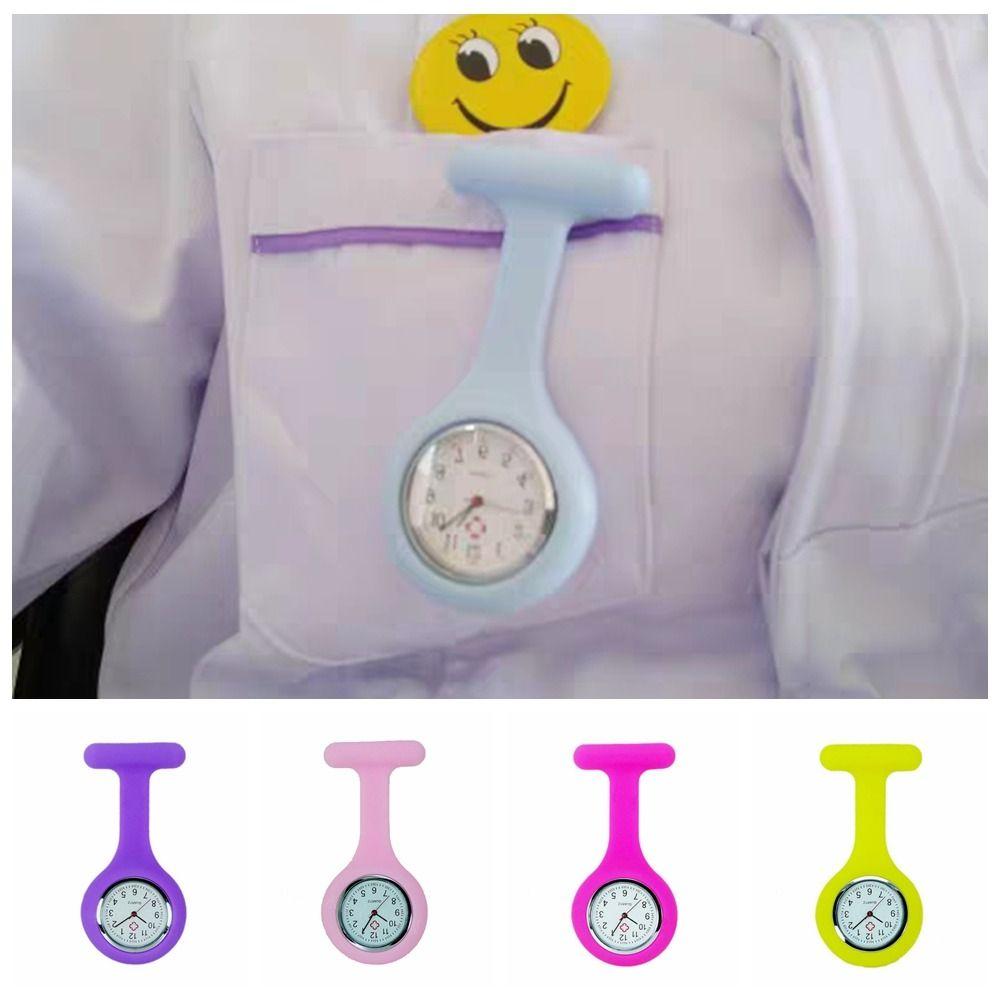 Colorful Health Pocket Watch Silicone Nurse Watches Nurse Silicone FOB Pocket Watches  Doctor