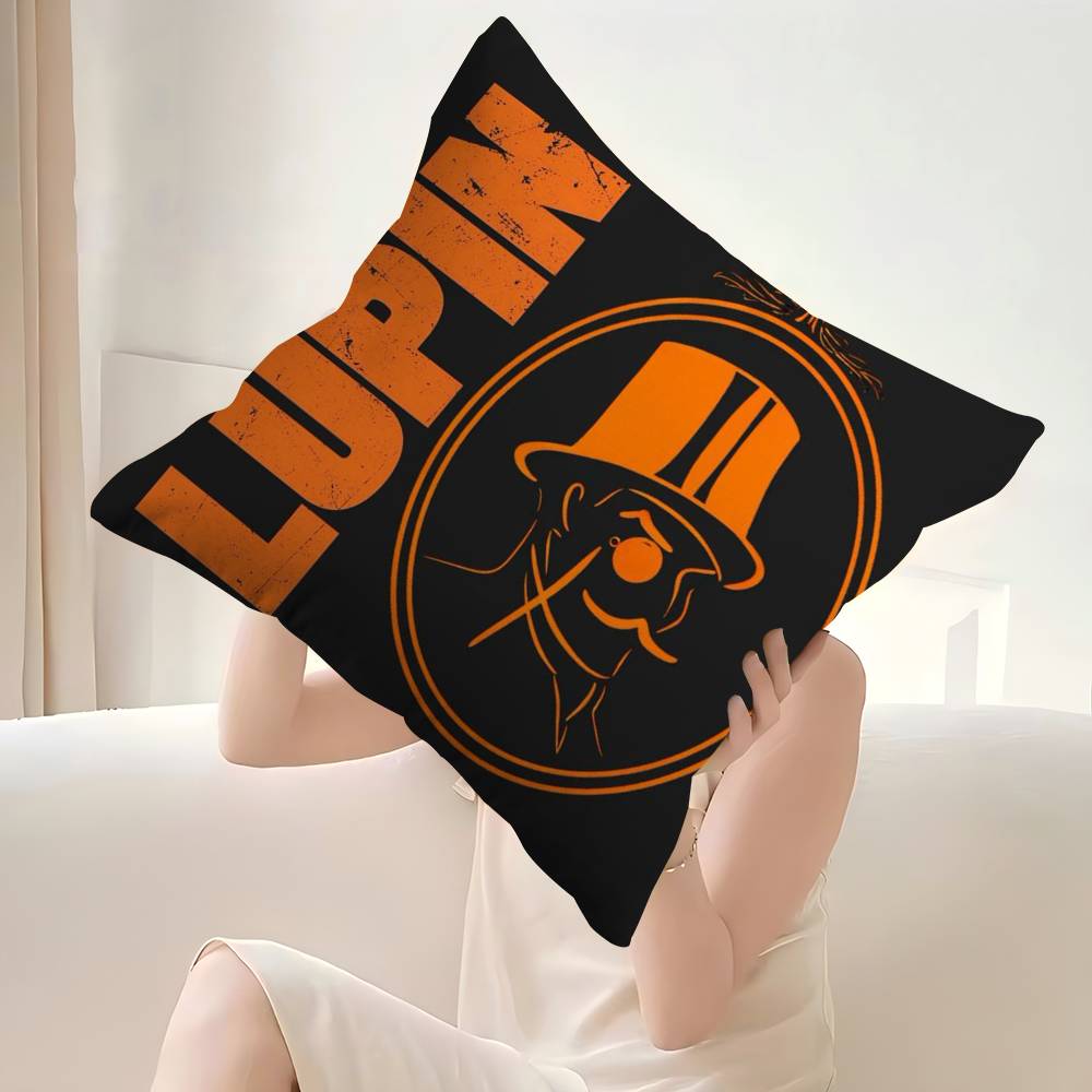 Lupin III Anime Immagine Personalizzata Testo Cuscini Decorativi per la Casa Regali per la Casa 45X45cm