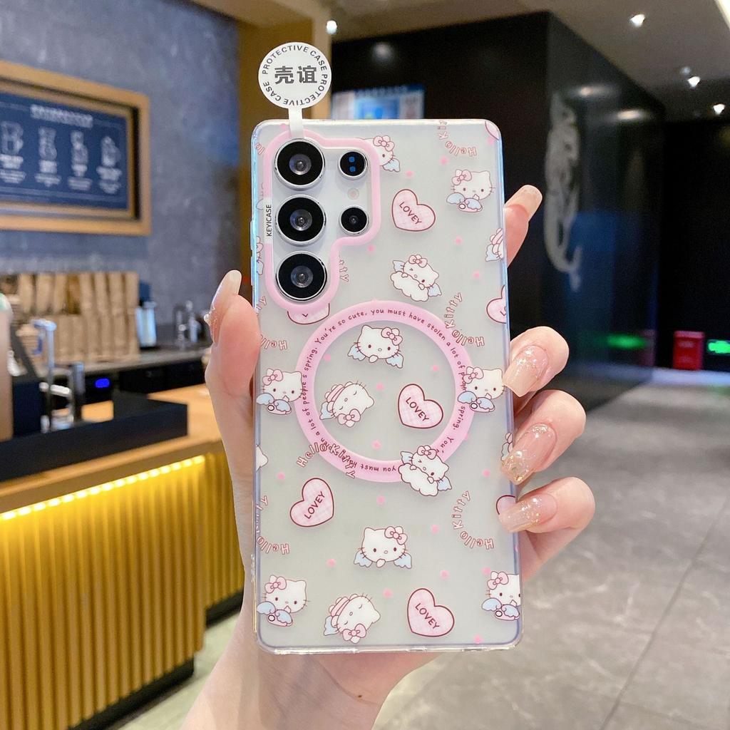 Skin-sensitive Magnetic Suction IMD Samsung S11Ultra Mobile Phone Case S11 Korean Cartoon S11 Cute S11 Protective Case