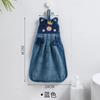 Hand towel household cute absorbent kitchen towel lazy rag wipe towel solid color children's hand