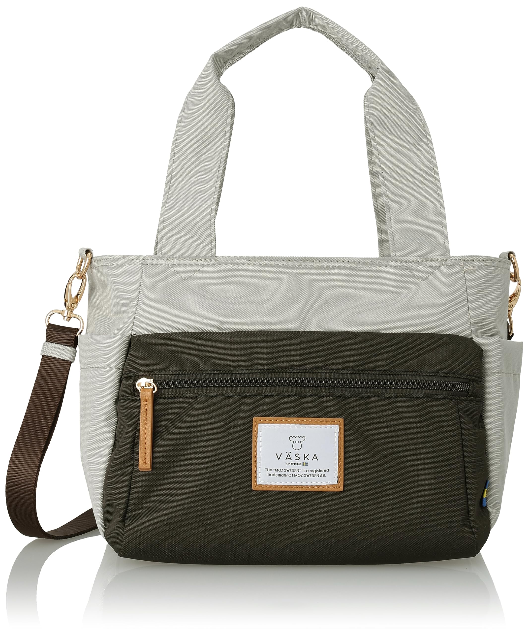 

VASKA by Veska Tote Shoulder Crossbody with Shoulder Horizontal Tote Bag Shoulder Gray [Mozu] Bag, 2-way Bag, Women s, Bag, Small, Lightweight, Strap, серый
