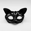 Halloween Lace Mask Half Face Female Masquerade Cosplay Animal Cat Face Black Mask