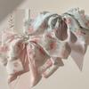 Women's Spring Pastel Pink Blue Chiffon Ribbon Pin (2 Colors)