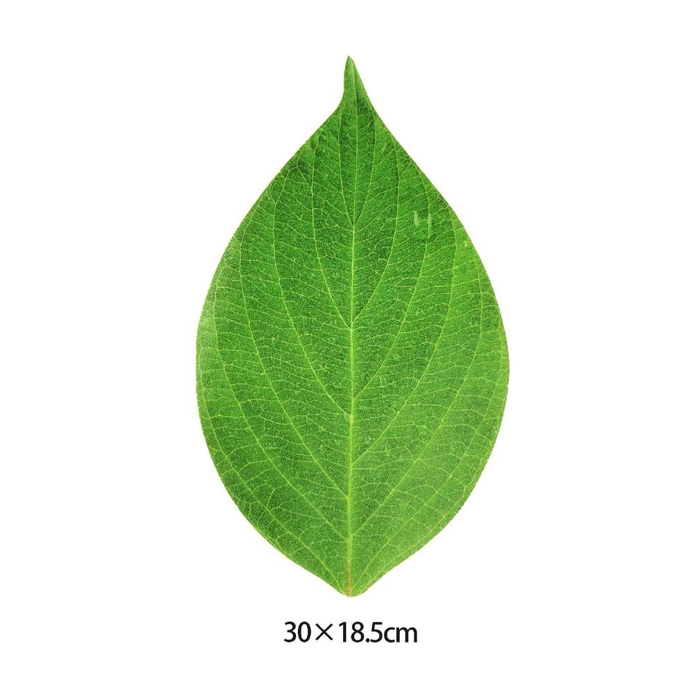30PCS Food Contact Safe Food Serving Mats Printed Green Leaf Greaseproof Paper Mats for Seafood