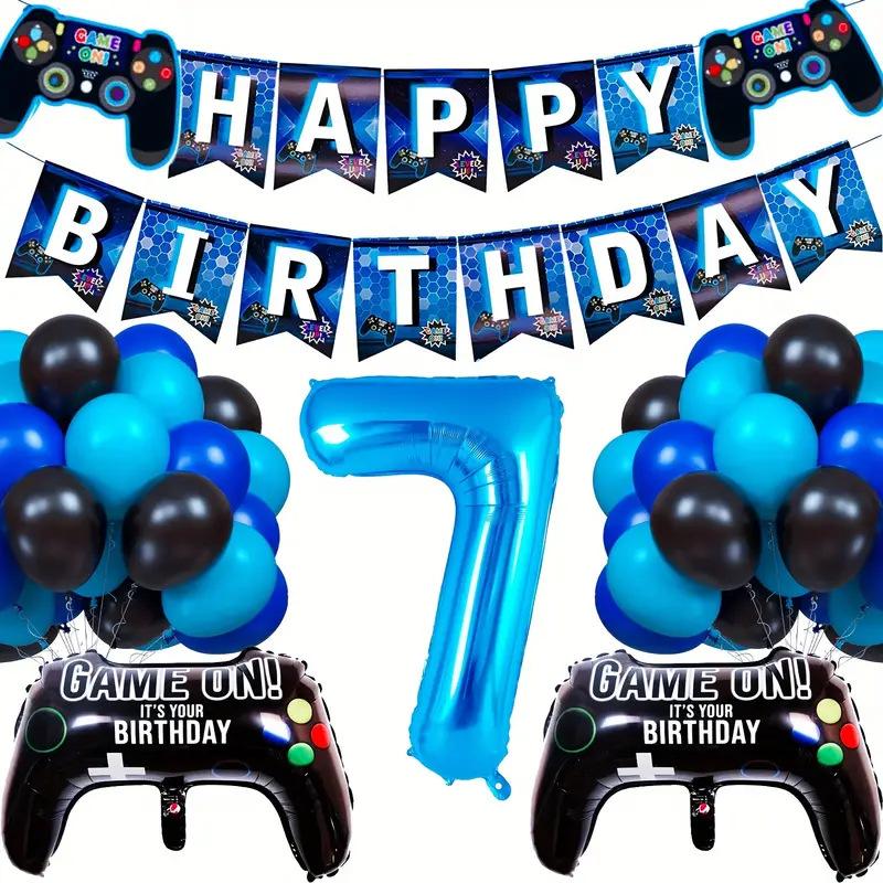 Game Themed Balloon Set Gamepad Birthday Anniversary Arrangement Game Party Celebration Supplies