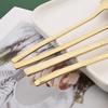 24Pcs Champagne Gold Cutlery Set Kitchen Tableware Stainless Steel Dinnerware Set Knife Fork Spoon Dinner Set Dishwasher Safe Service for 4