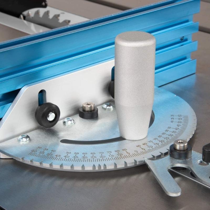 Precisions Miter Gauge with Aluminum Miter Fence for Maximums Stock Support and a Repetitive Cut Flip Stop
