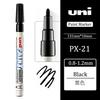 1pcs Japan UNI Paint Marker PX-21 Oil-based Permanent 0.8-1.2mm Tire Touch Up Painting Waterproof Graffiti Art Supplies