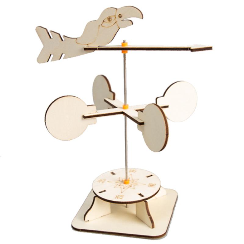 Diy Wind Vane Kids Science Experimental Toys Educational Scientific Experiment Kit Physics School Stem Projects Model