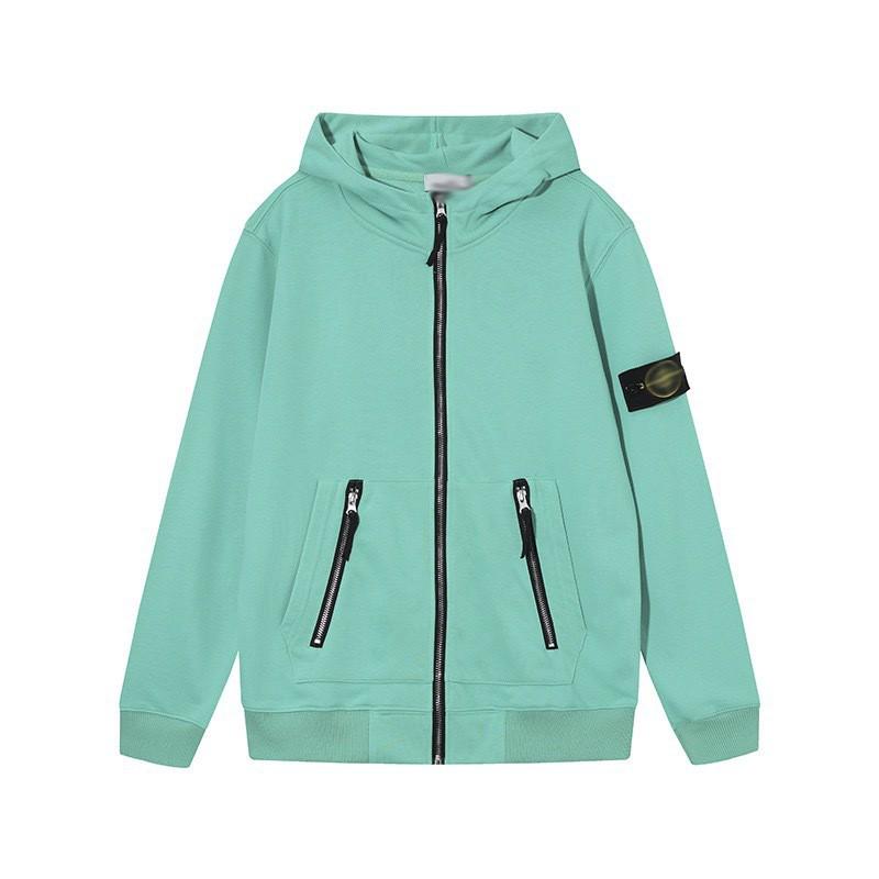 Stone Island Compass Patch Basic Hoodless Sweatshirt Loose Fit Men Women Casual Daily Wear