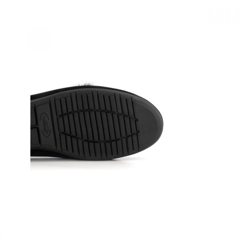 Vainer Women S Comfort Fur Loafer Black 322f0v1ba