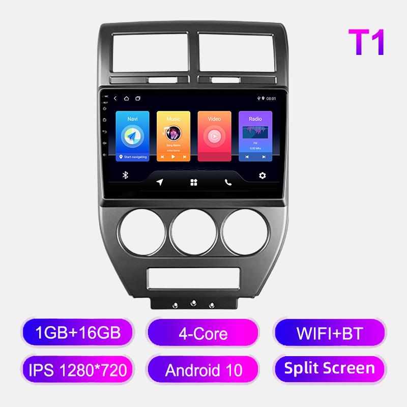 Car Multimedia Player for Jeep Compass MK Patriot 2006-2010 Android Radio 2 Din Stereo Screen GPS Navigation Head Unit Carplay