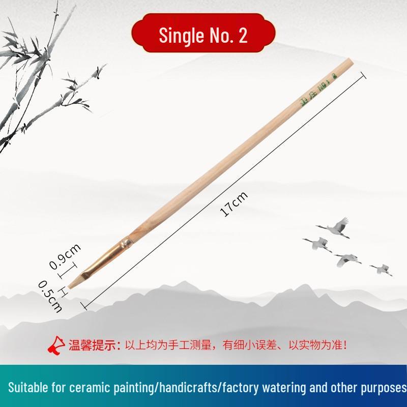 Gold Tip Ceramic and Watercolor Paint Brush Set - Boutique S Series