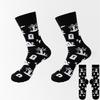 8 Pairs of New Men's Socks Plus Size Cotton Halloween Tube Sock Thanksgiving Women's Socks