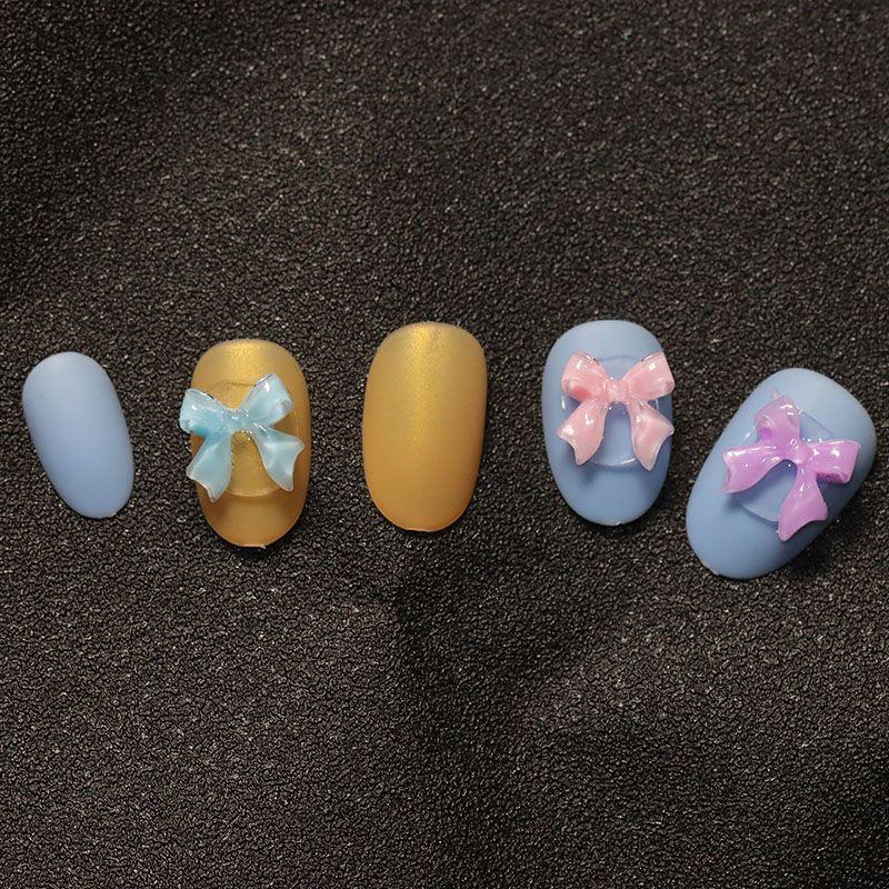 Ice Transparent 3D Colorful Ribbon Mini Nail Art Decorations - Trendy Accessory