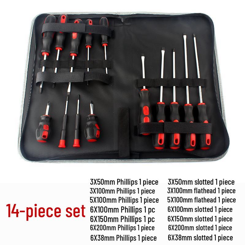Gangtuo Household Screwdriver Set: German Flathead, Phillips, and Large Screwdrivers for Disassembly.