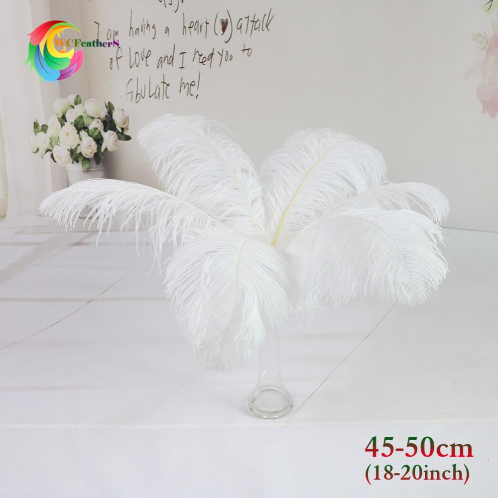 45-50Cm South African Ostrich Hair Modern Feather Lamp Wedding Stage Decoration High Quality Ostrich Hair