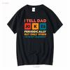 I Tell Dad Jokes T Shirt Fathers Day Periodically Daddy Top Number 1 Best Long Or Short Sleeves Vintage Washed Soft