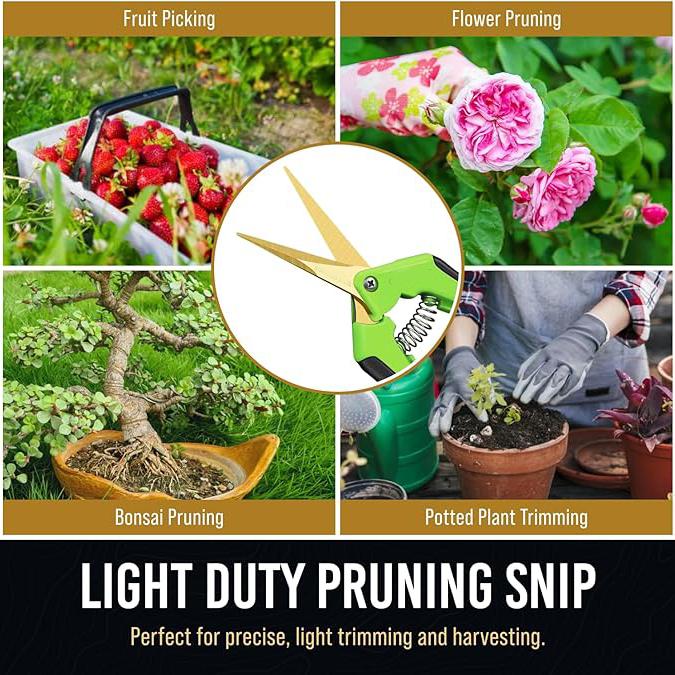 Bypass Pruning Shears, Gardening Scissors, Super Sharp Premium Garden Shears, Pruning Shears For Gardening, Garden Hedge Clippers Handheld Pruners