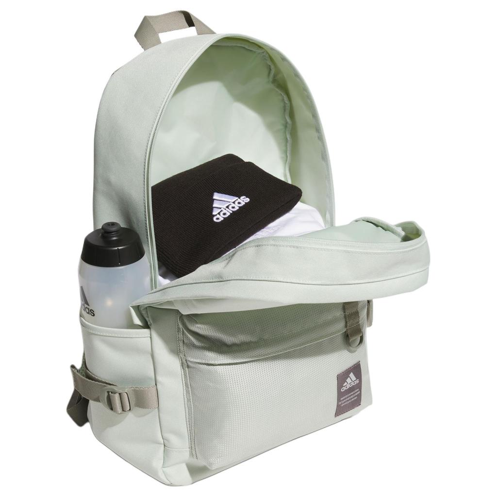 Adidas Must Haves Material Large Capacity Versatile Recycled Polyester Backpack Unisex Backpack Linen-Green JF1198