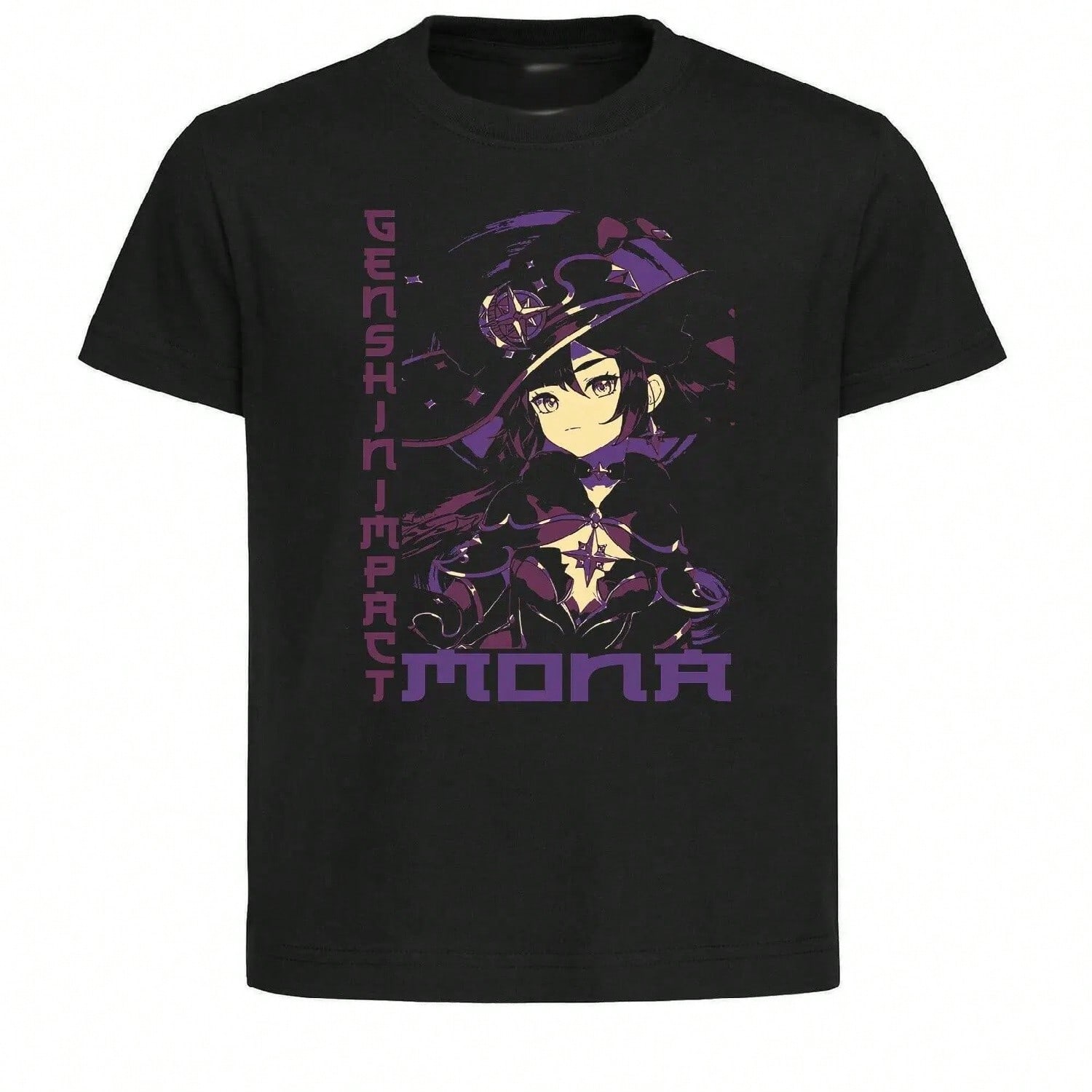 Black T-Shirt - Danmachi Propaganda - Hestia- Unisex Clothing S