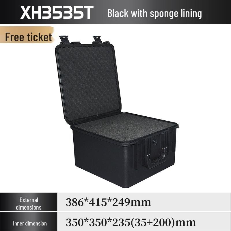 Xihua IP67 Waterproof ROHS Certified Thickened Plastic Toolbox - 35x35 Square Moisture-Proof Instrument Case