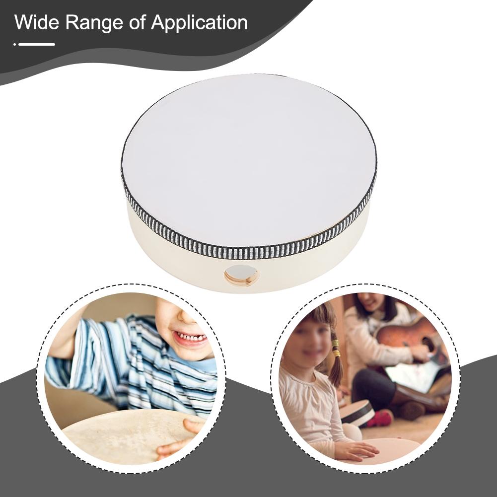 Interactive Wooden Frame Tambourine for Children Tap and Play Along