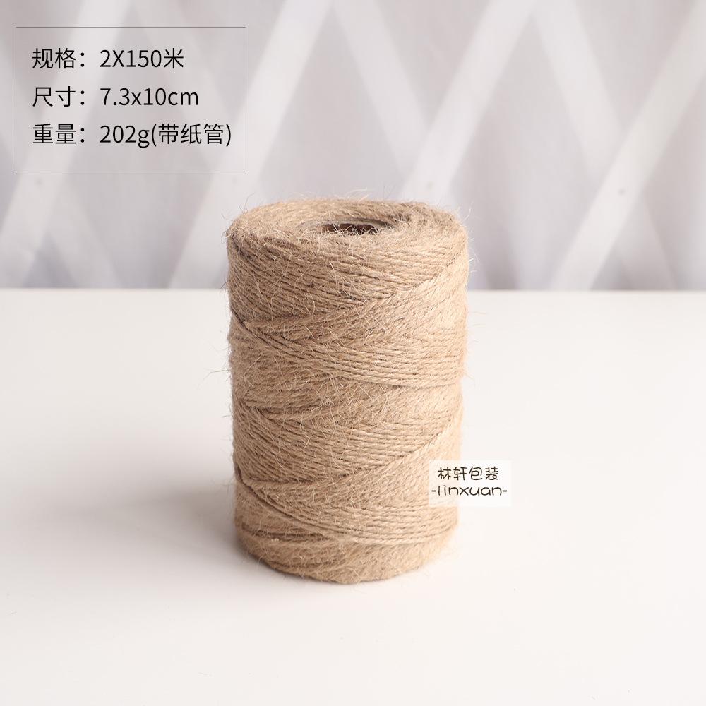 Hemp Rope Decoration Diy Production Retro Style Woven Jute Thread Binding Material Decoration Wear-Resistant Handmade Rope