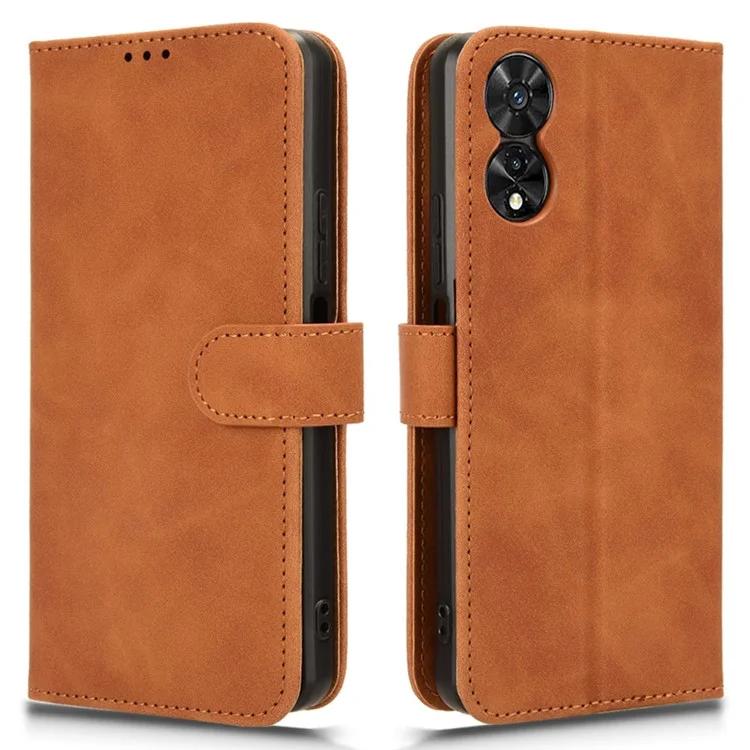 Custodia Portafoglio In Pelle PU Per TCL 40R - Flip Cover Rossa Con Slot Carte E Supporto, Ricarica Wireless - 2