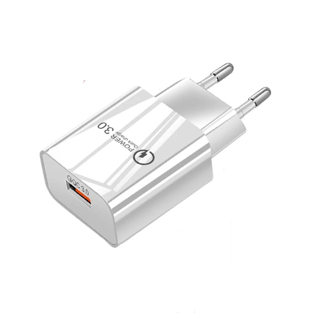 EU Standard QC3.0 Fast Charging 18W Power Adapter 5V3A