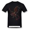Rathalos Black TShirt Monster Hunter Felyne Palico Game Homme T-Shirts Tee Pure Cotton Oversize Short Sleeve - Men's Summer C...