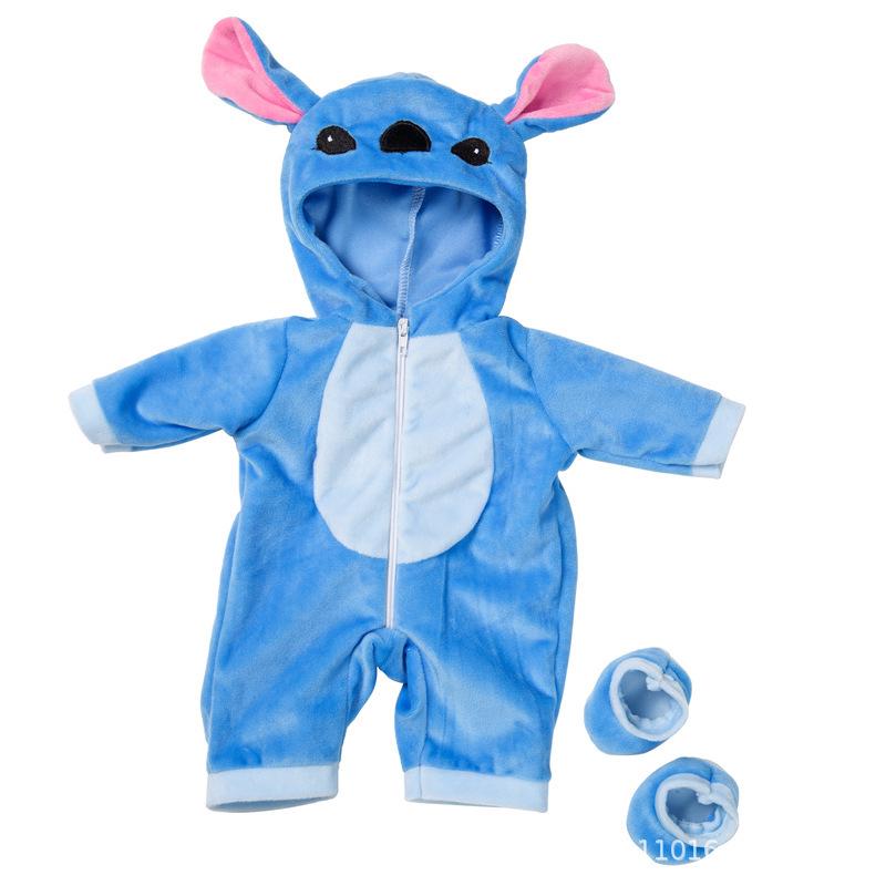 43cm Xiafu Doll Cartoon Jumpsuit & Accessory Set