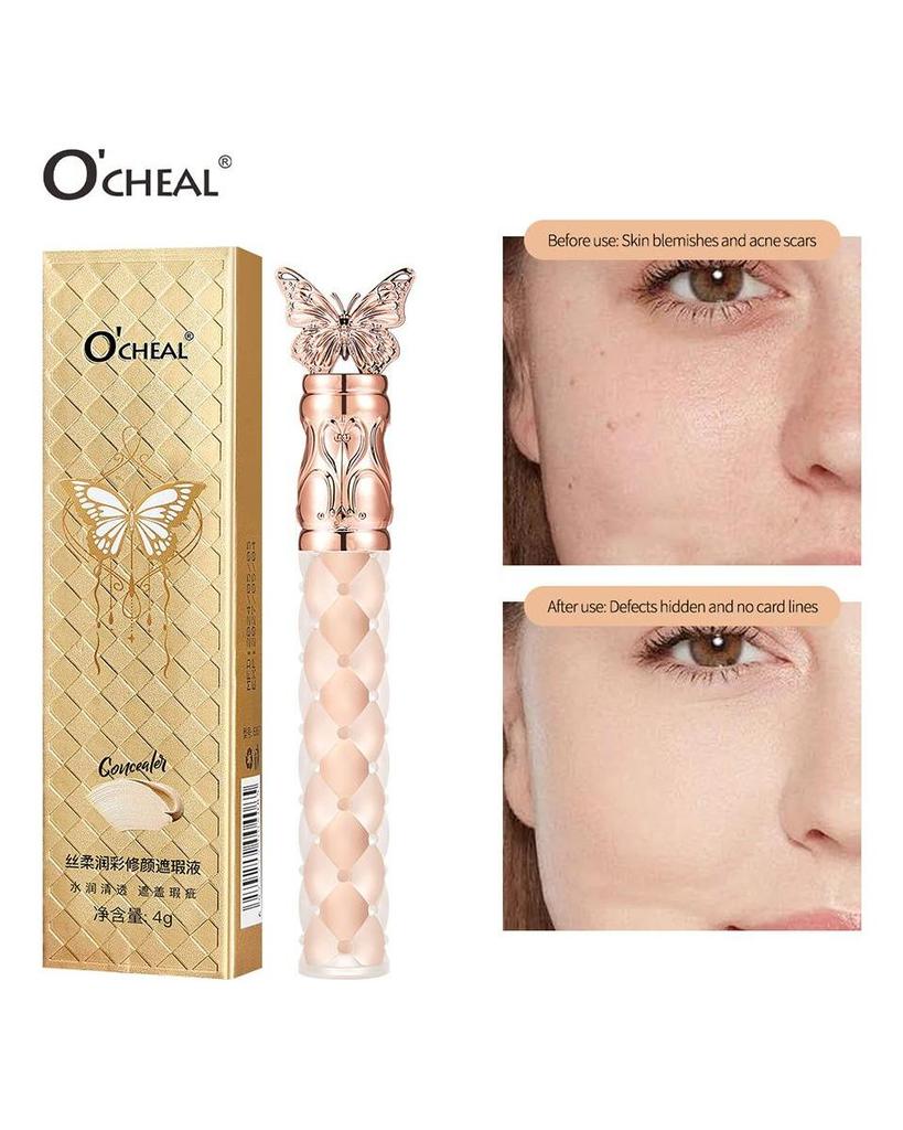 Le correcteur Butterfly Design peut non seulement couvrir l'acné du visage et les cernes, mais aussi masquer les pores et les taches